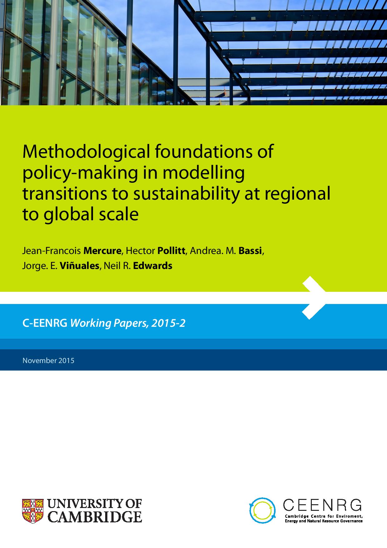 C EENRG WP 2 Policy making modelling transitions page 001