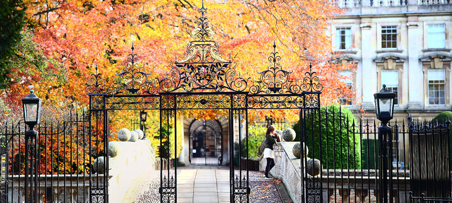 Clare College Bridge Autumn Cambridge