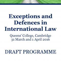 Exceptions and Defences in International Law