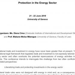 Platform on International Energy Governance 2nd Annual Conference (21-22 June 2018)